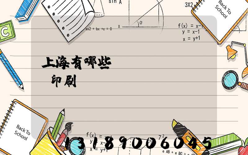 上海有哪些標(biāo)簽印刷廠