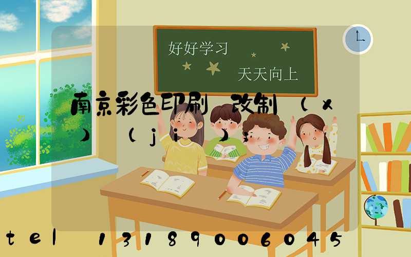 南京彩色印刷廠改制細(xì)節(jié)