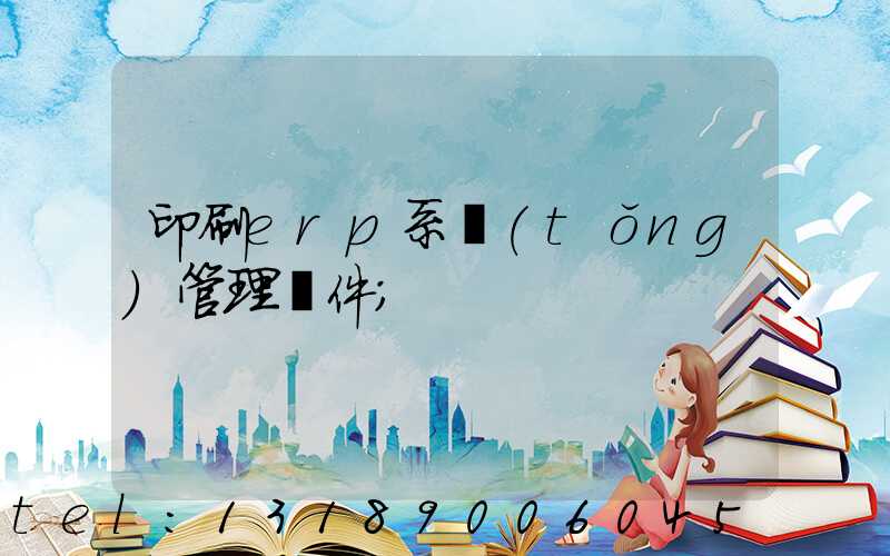 印刷erp系統(tǒng)管理軟件