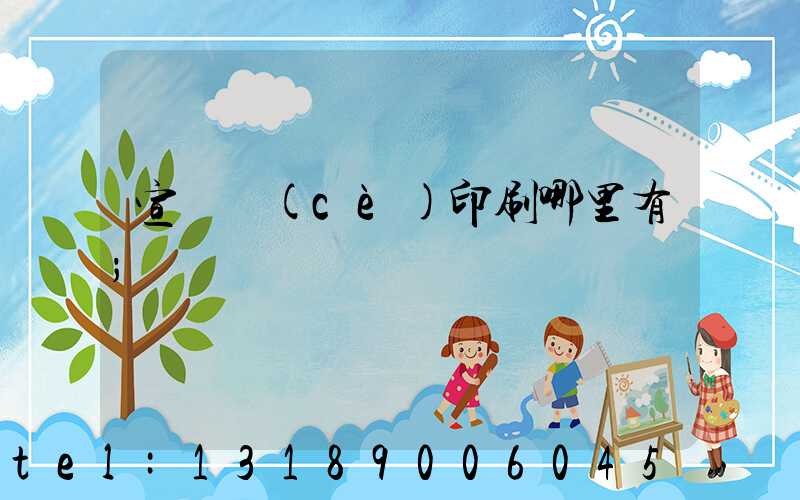 宣傳冊(cè)印刷哪里有