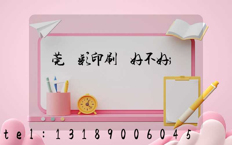 東莞東彩印刷廠好不好