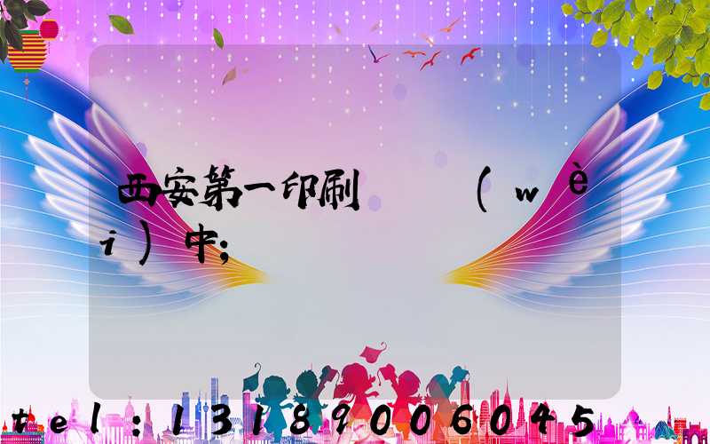 西安第一印刷廠張衛(wèi)中